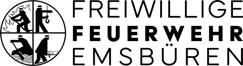 Logo Freiwillige Feuerwehr Emsbüren invertiert